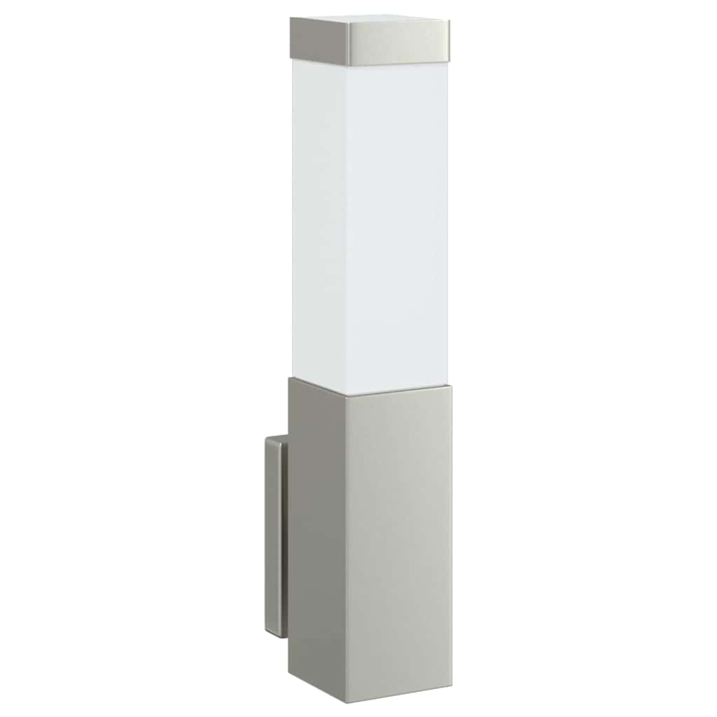 Buiten Wandlamp 2 pcs Zilver 10.5 x 6 x 33 cm