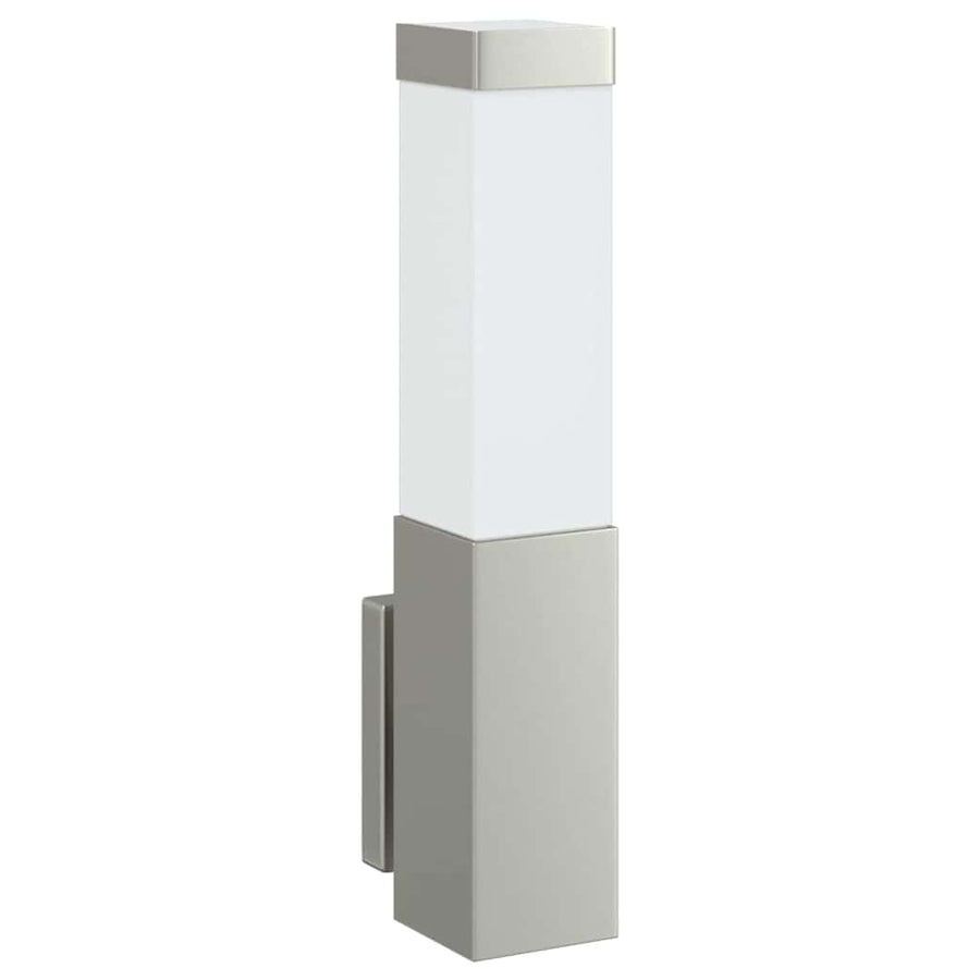 Buiten Wandlamp 2 pcs Zilver 10.5 x 6 x 33 cm