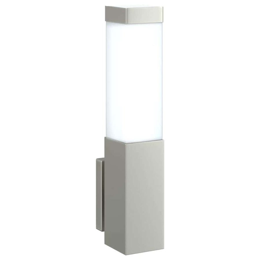 Buiten Wandlamp 2 pcs Zilver 10.5 x 6 x 33 cm