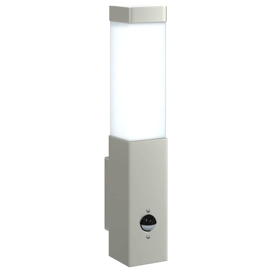 Buiten Wandlamp 2 pcs Zilver 10.5 x 6 x 33 cm