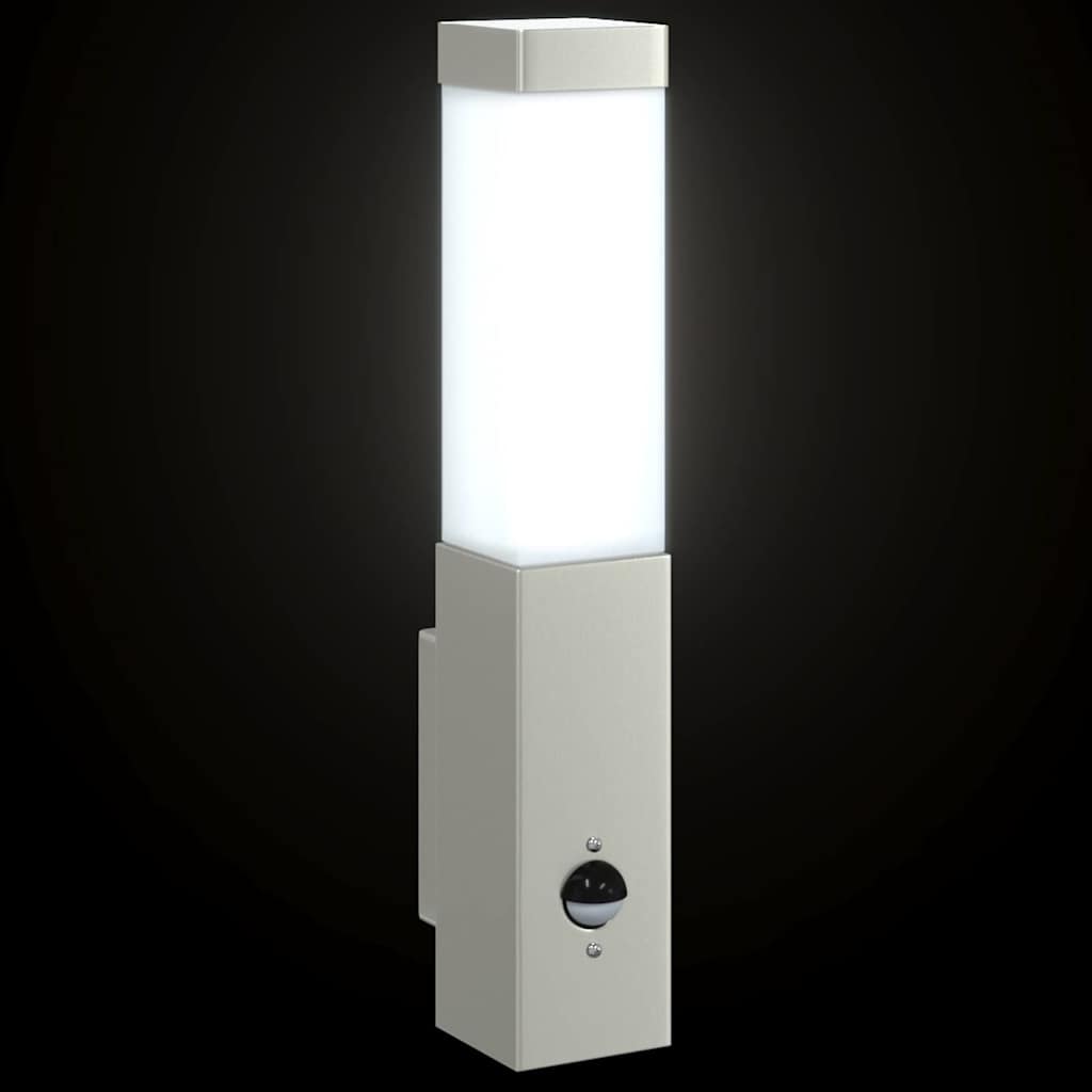 Buiten Wandlamp 2 pcs Zilver 10.5 x 6 x 33 cm