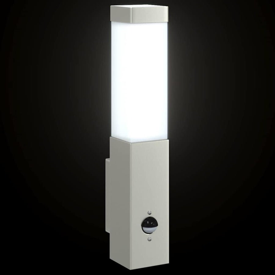 Buiten Wandlamp 2 pcs Zilver 10.5 x 6 x 33 cm