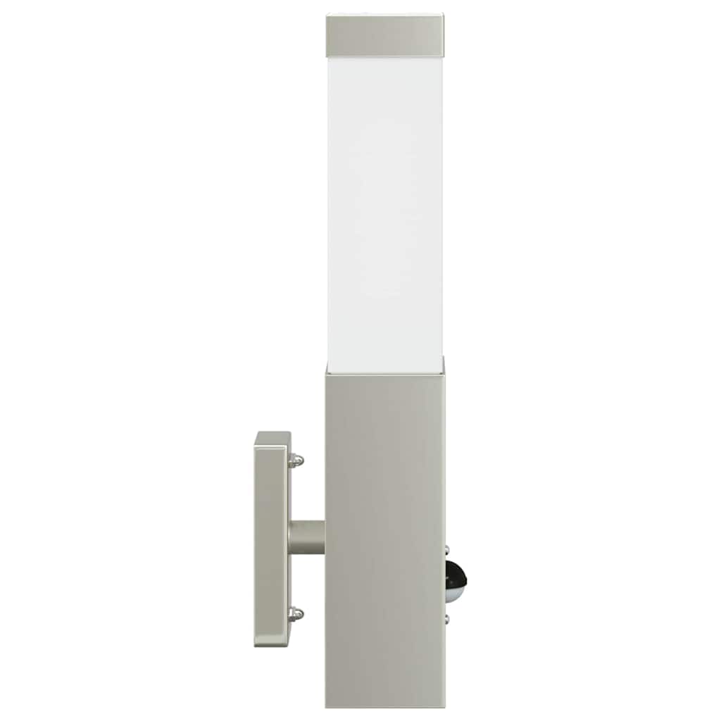 Buiten Wandlamp 2 pcs Zilver 10.5 x 6 x 33 cm