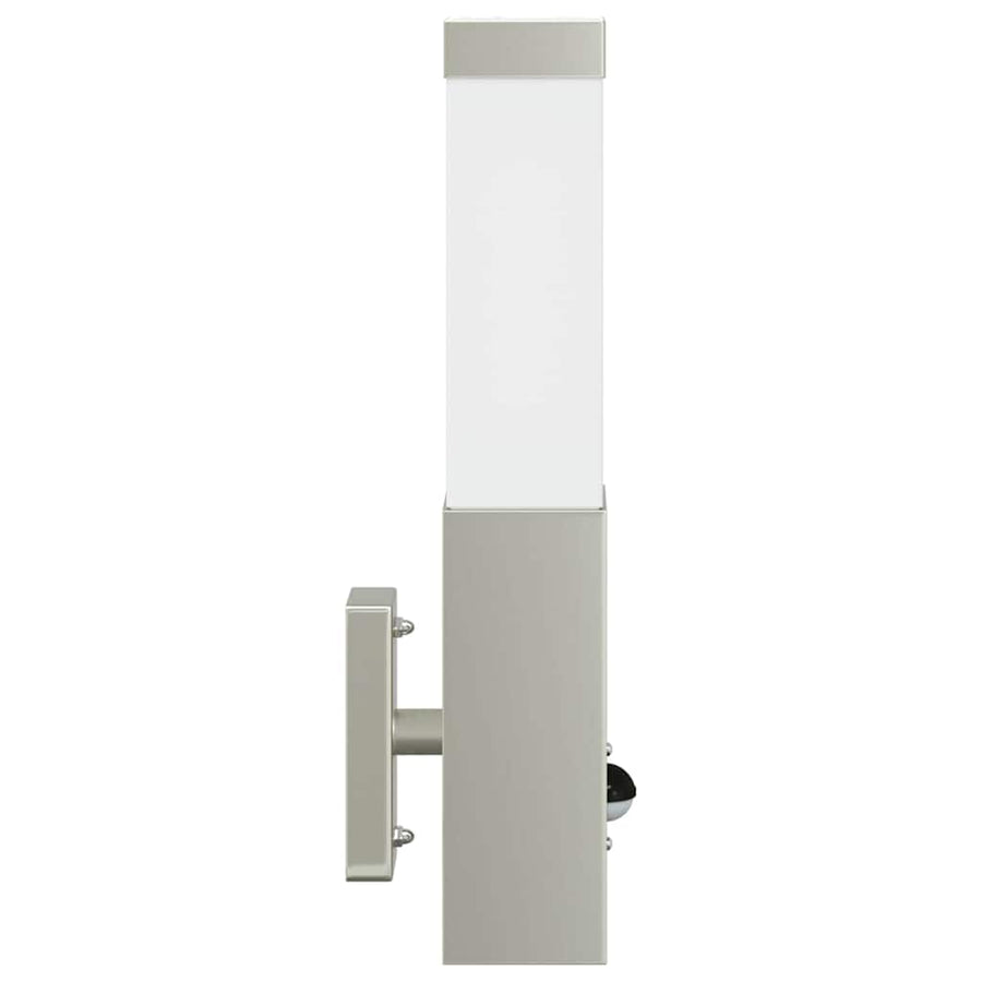 Buiten Wandlamp 2 pcs Zilver 10.5 x 6 x 33 cm