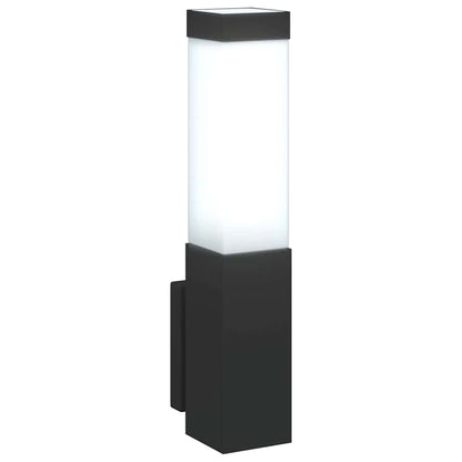Buiten Wandlamp Zwart 10.5 x 6 x 33 cm
