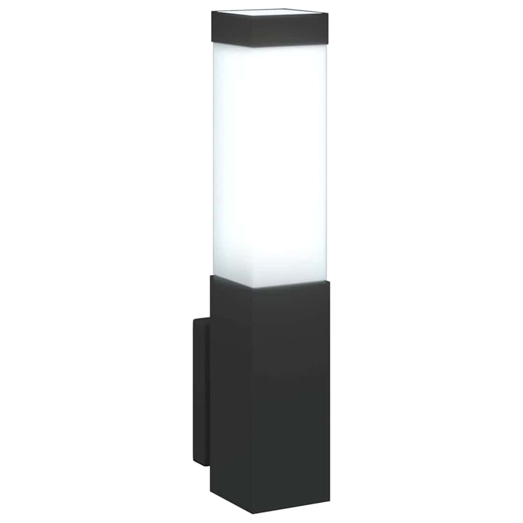 Buiten Wandlamp 2 pcs Zwart 10.5 x 6 x 33 cm