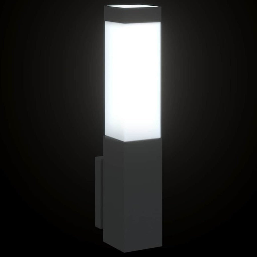 Buiten Wandlamp 2 pcs Zwart 10.5 x 6 x 33 cm