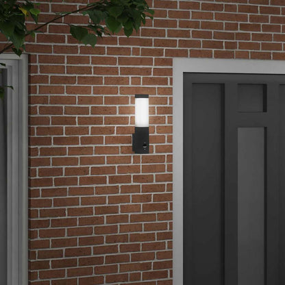 Buiten Wandlamp Zwart 10.5 x 6 x 33 cm