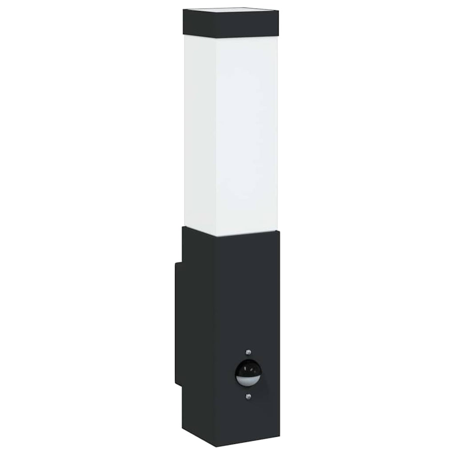 Buiten Wandlamp Zwart 10.5 x 6 x 33 cm