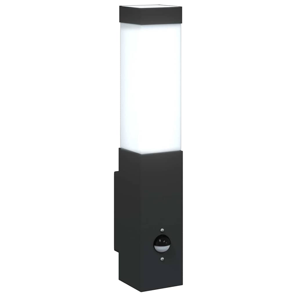 Buiten Wandlamp Zwart 10.5 x 6 x 33 cm