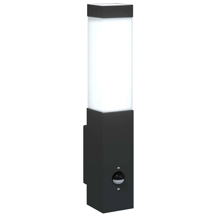 Buiten Wandlamp Zwart 10.5 x 6 x 33 cm