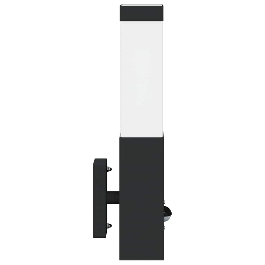 Buiten Wandlamp Zwart 10.5 x 6 x 33 cm