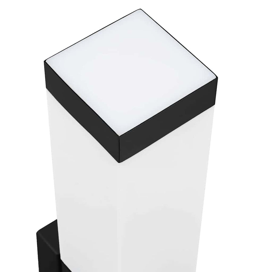 Buiten Wandlamp 2 pcs Zwart 10.5 x 6 x 33 cm