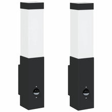 Buiten Wandlamp 2 pcs Zwart 10.5 x 6 x 33 cm