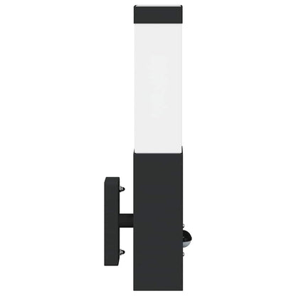 Buiten Wandlamp 2 pcs Zwart 10.5 x 6 x 33 cm