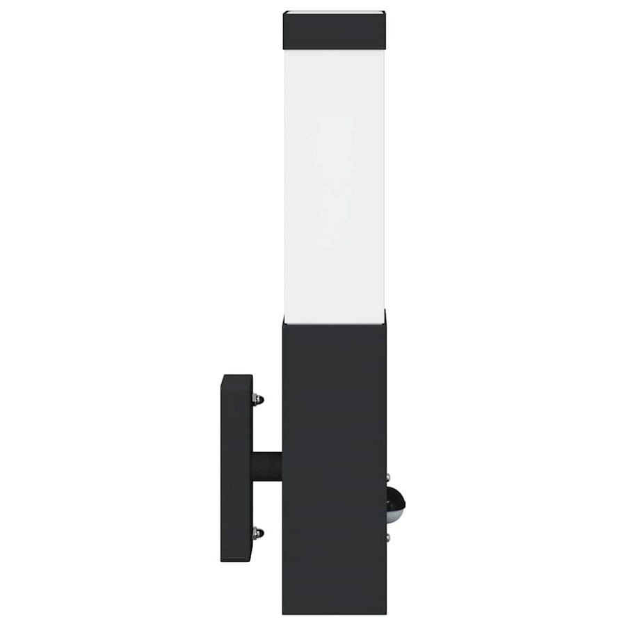 Buiten Wandlamp 2 pcs Zwart 10.5 x 6 x 33 cm