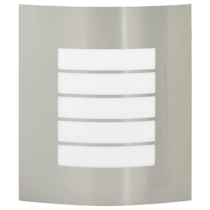 Buiten Wandlamp Zilver 23.5 x 9 x 26 cm