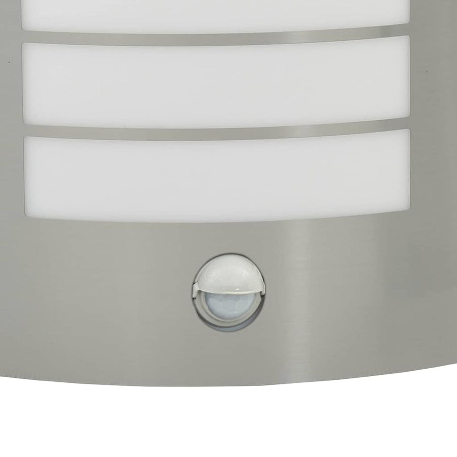 Buiten Wandlamp 2 pcs Zilver 23.5 x 9 x 26 cm