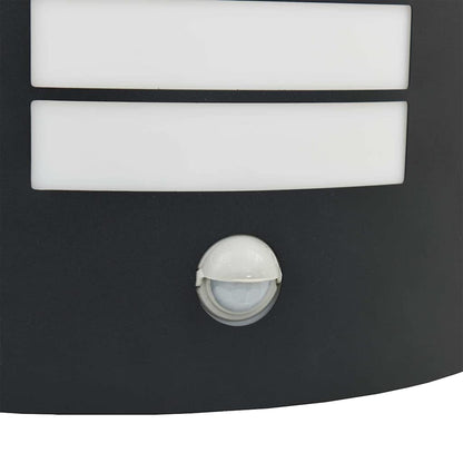 Buiten Wandlamp 2 pcs Zwart 23.5 x 9 x 26 cm