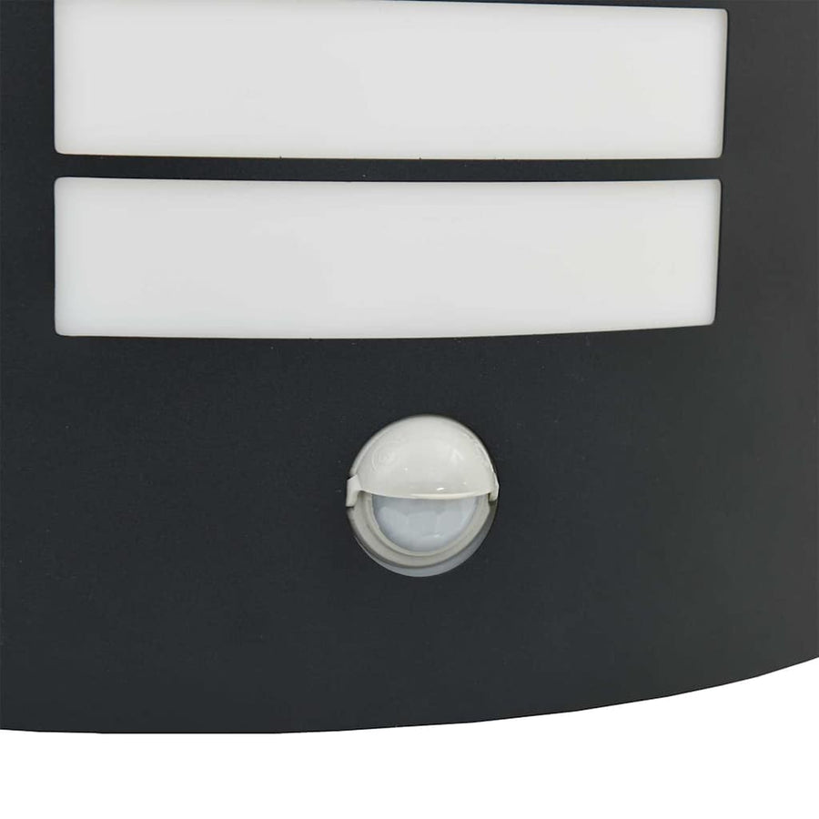 Buiten Wandlamp 2 pcs Zwart 23.5 x 9 x 26 cm