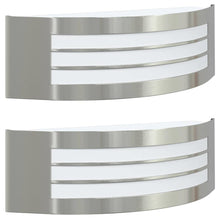 Buiten Wandlamp 2 pcs Zilver 32 x 10 x 10 cm