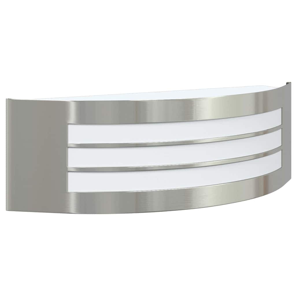 Buiten Wandlamp 2 pcs Zilver 32 x 10 x 10 cm