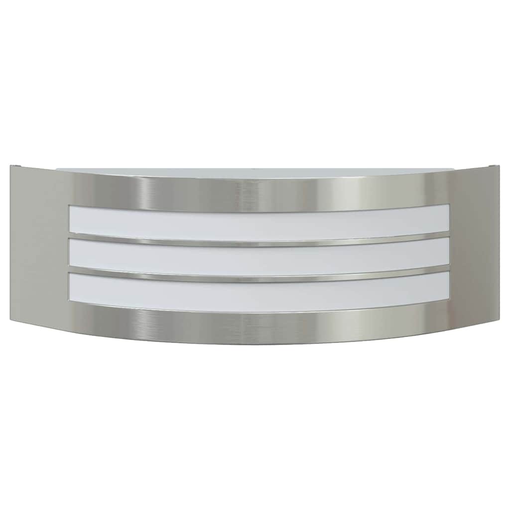 Buiten Wandlamp 2 pcs Zilver 32 x 10 x 10 cm