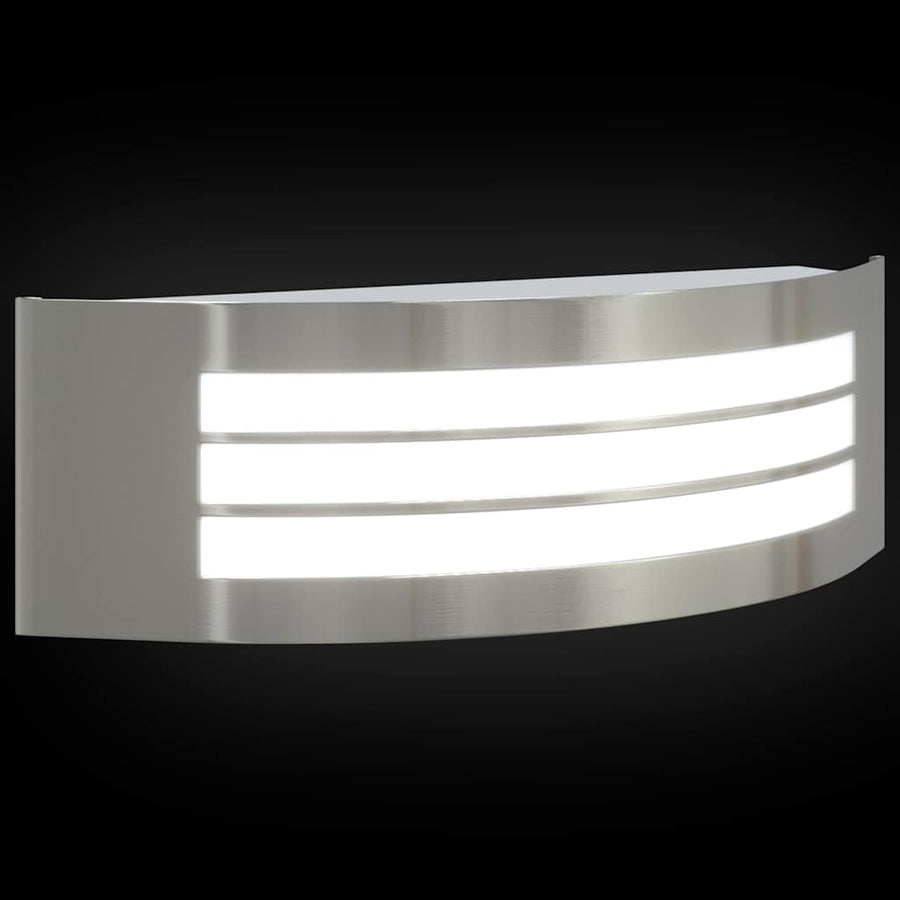 Buiten Wandlamp 2 pcs Zilver 32 x 10 x 10 cm