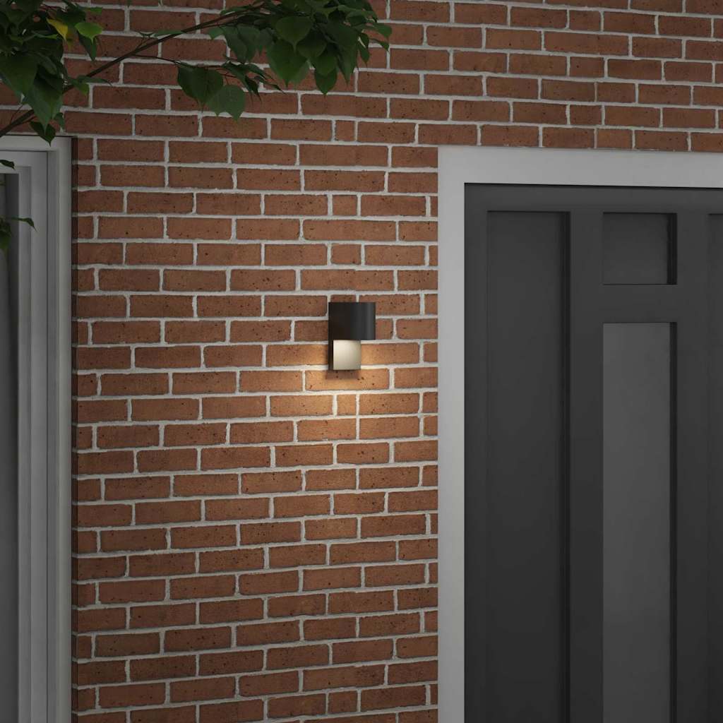 Buiten Wandlamp Zwart 12 x 7 x 15 cm Roestvrij staal