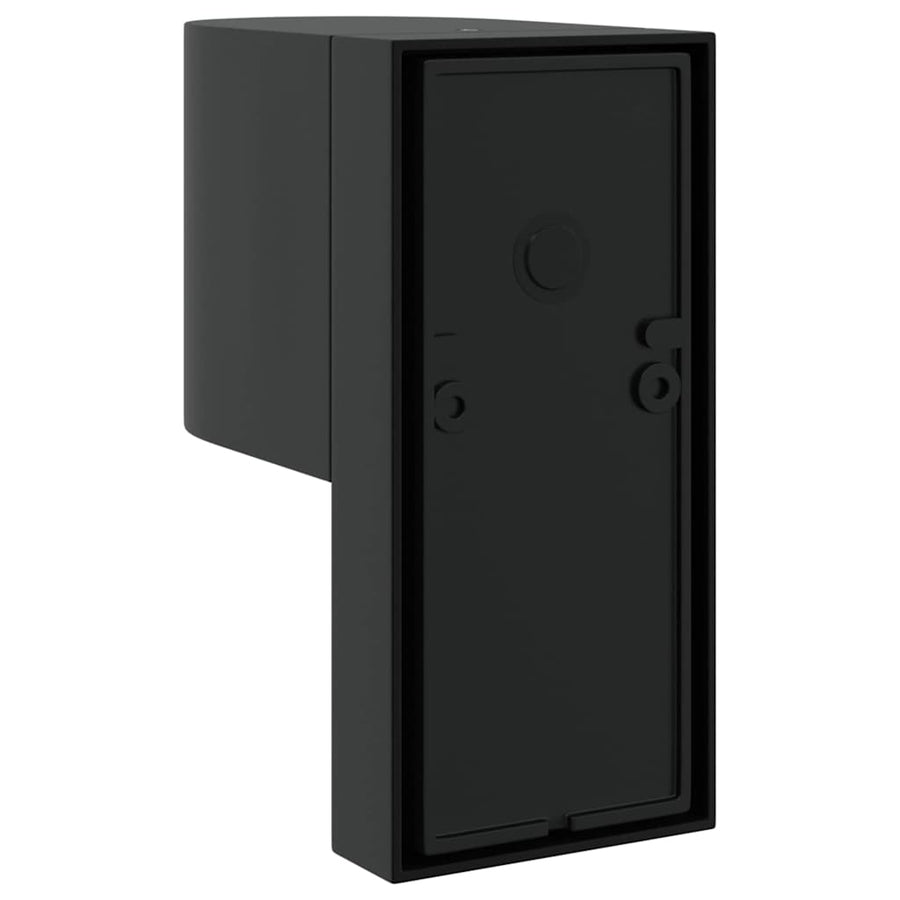 Buiten Wandlamp Zwart 12 x 7 x 15 cm Roestvrij staal