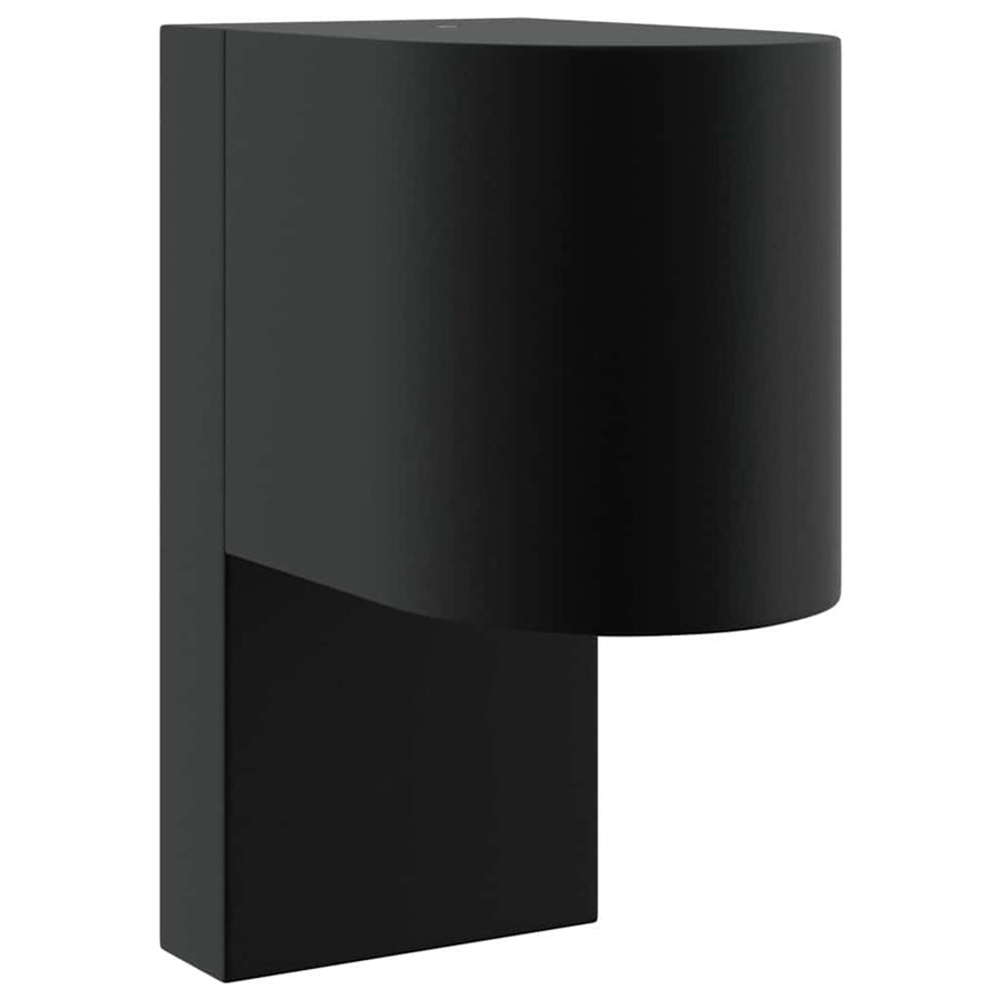 Buiten Wandlamp 2 pcs Zwart 12 x 7 x 15 cm Roestvrij staal