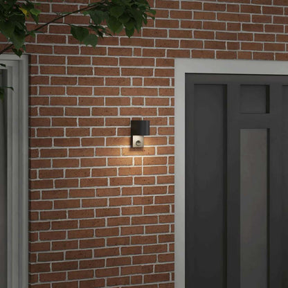 Buiten Wandlamp Zwart 12 x 7 x 15 cm Roestvrij staal