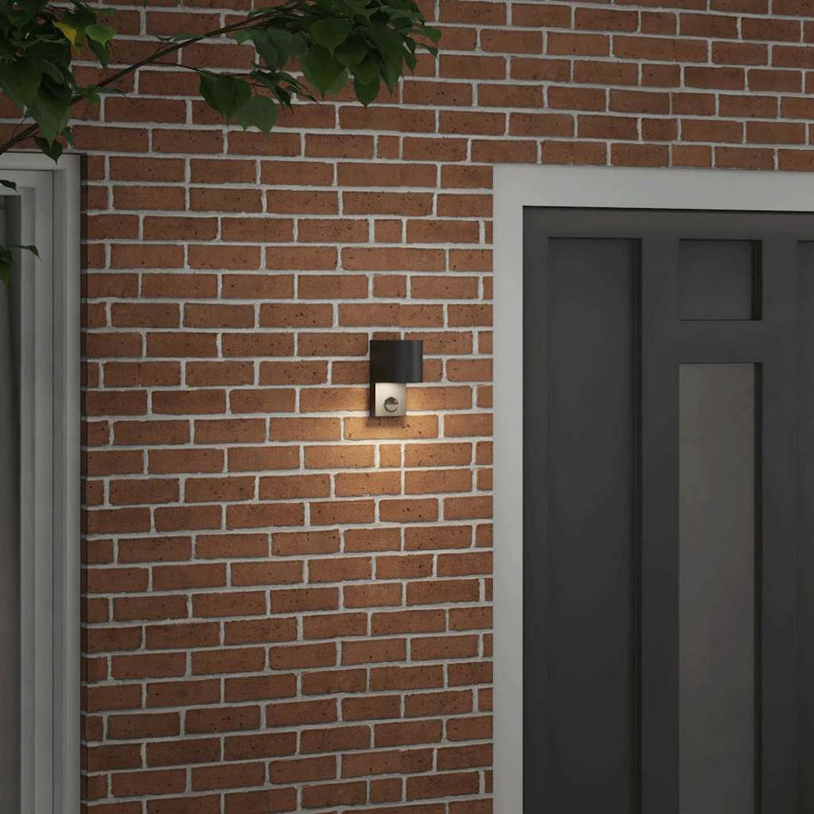 Buiten Wandlamp Zwart 12 x 7 x 15 cm Roestvrij staal