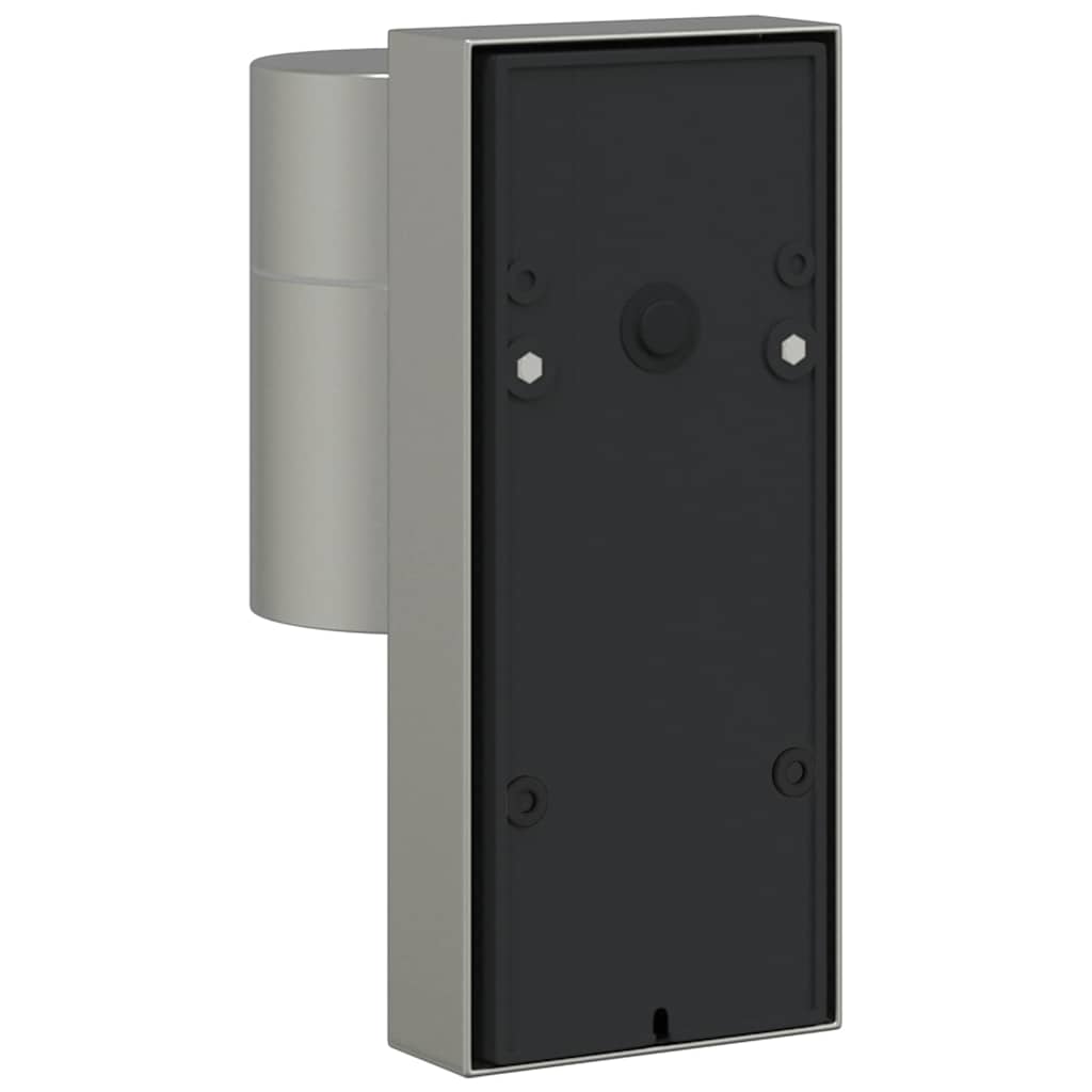 Buiten Wandlamp 2 pcs Zilver 6,5 x 10,5 x 16 cm RVS en Glas