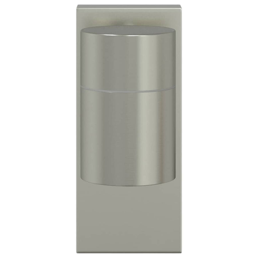 Buiten Wandlamp 2 pcs Zilver 6,5 x 10,5 x 16 cm RVS en Glas