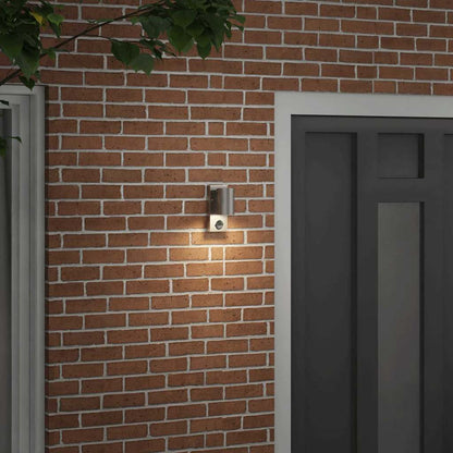 Buiten Wandlamp Zilver 6,5 x 10,5 x 16 cm RVS en Glas