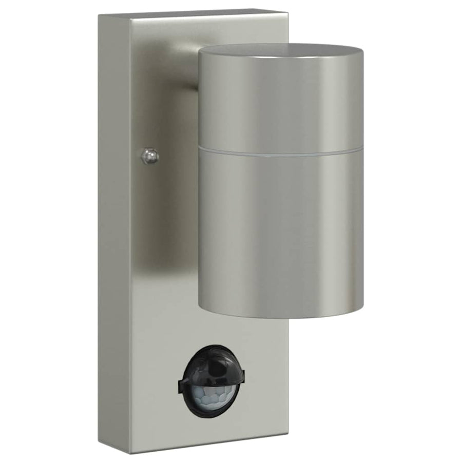 Buiten Wandlamp 2 pcs Zilver 6,5 x 10,5 x 16 cm RVS en Glas