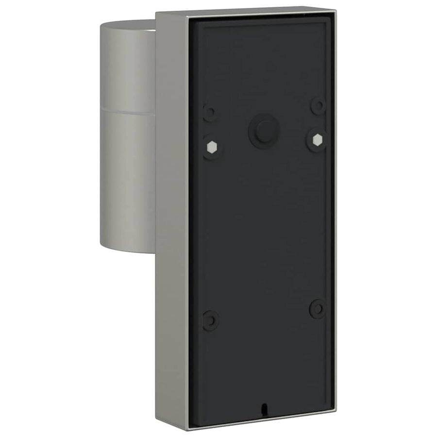 Buiten Wandlamp 2 pcs Zilver 6,5 x 10,5 x 16 cm RVS en Glas