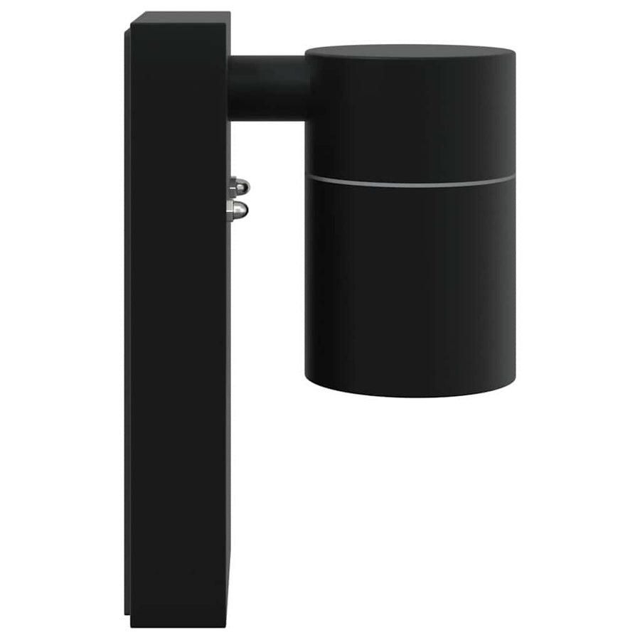 Buiten Wandlamp Zwart 6,5 x 10,5 x 16 cm RVS en Glas