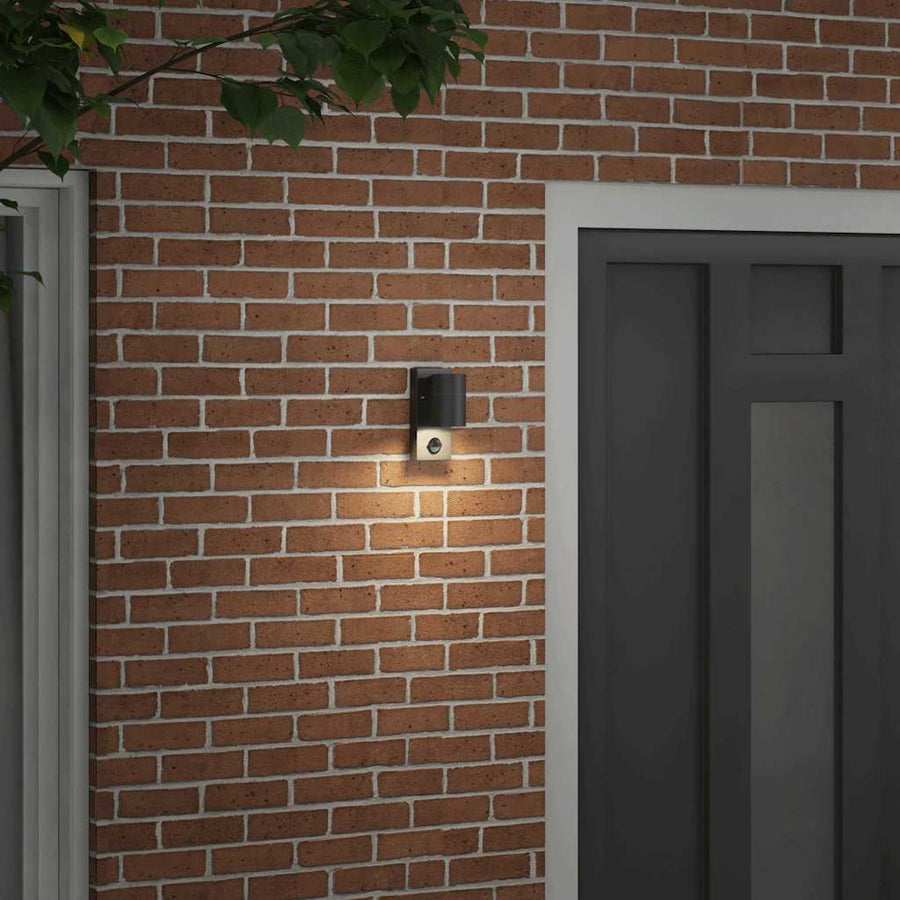 Buiten Wandlamp Zwart 6,5 x 10,5 x 16 cm RVS en Glas