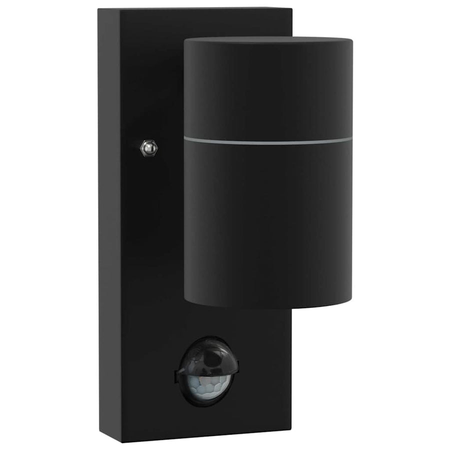 Buiten Wandlamp Zwart 6,5 x 10,5 x 16 cm RVS en Glas
