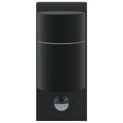 Buiten Wandlamp Zwart 6,5 x 10,5 x 16 cm RVS en Glas