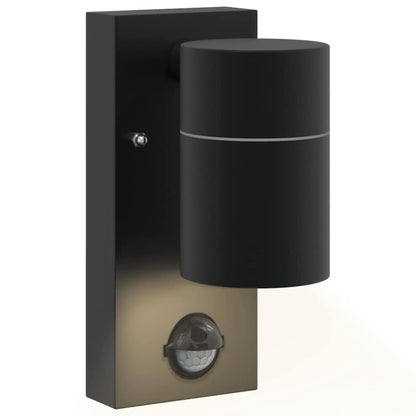Buiten Wandlamp Zwart 6,5 x 10,5 x 16 cm RVS en Glas
