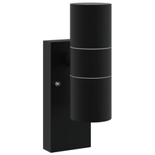 Buiten Wandlamp Zwart 7 x 10 x 22 cm RVS en Glas