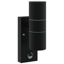Buiten Wandlamp Zwart 7 x 10 x 22 cm RVS en Glas