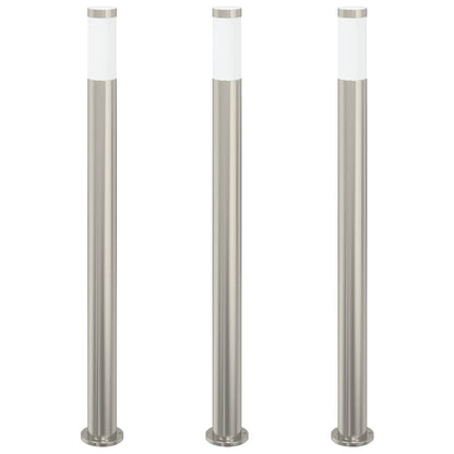 Bolderverlichting 3 stuks 110 cm RVS IP44