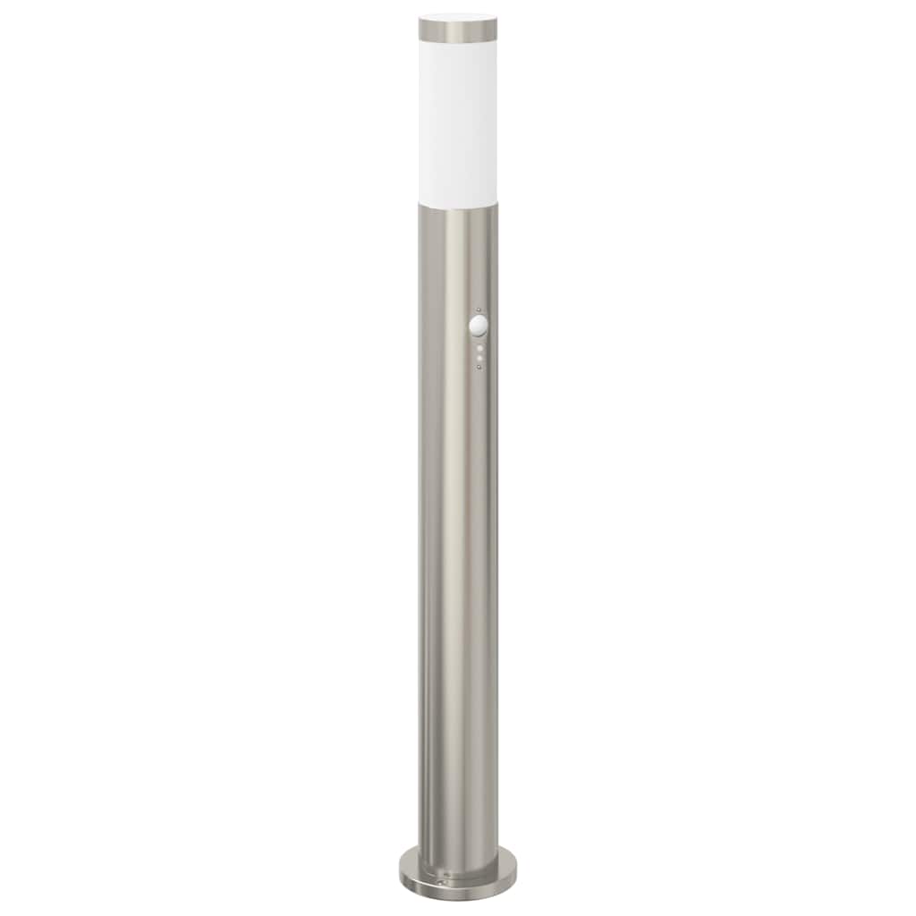 Bolderverlichting met sensor 3 stuks 80 cm RVS IP44