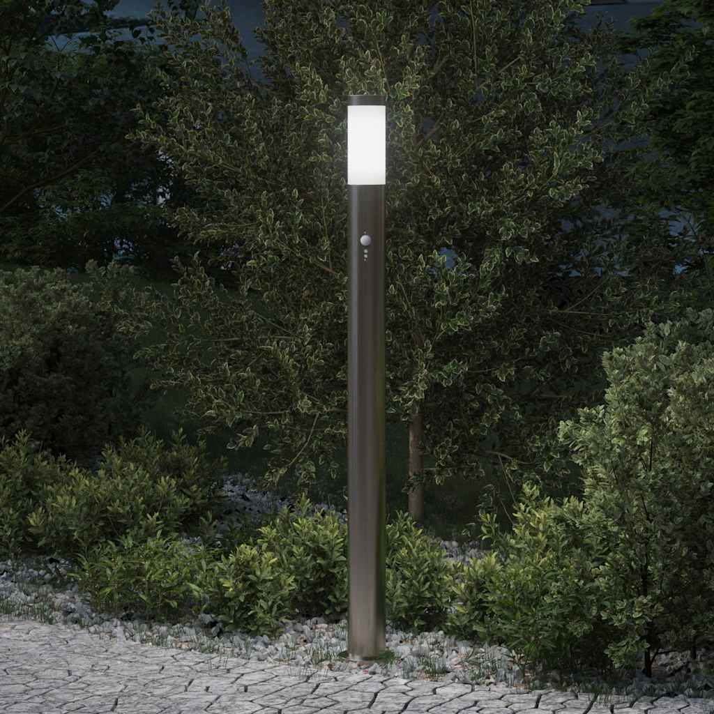 Bolderverlichting met sensor 110 cm roestvrij staal IP44