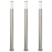 Bolderverlichting met sensor 3 stuks 110 cm RVS IP44