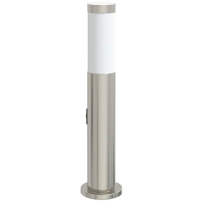 Bolderarmatuur met stopcontact 50 cm RVS IP44